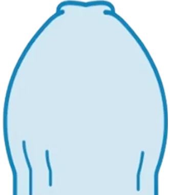 真性包茎のイラスト